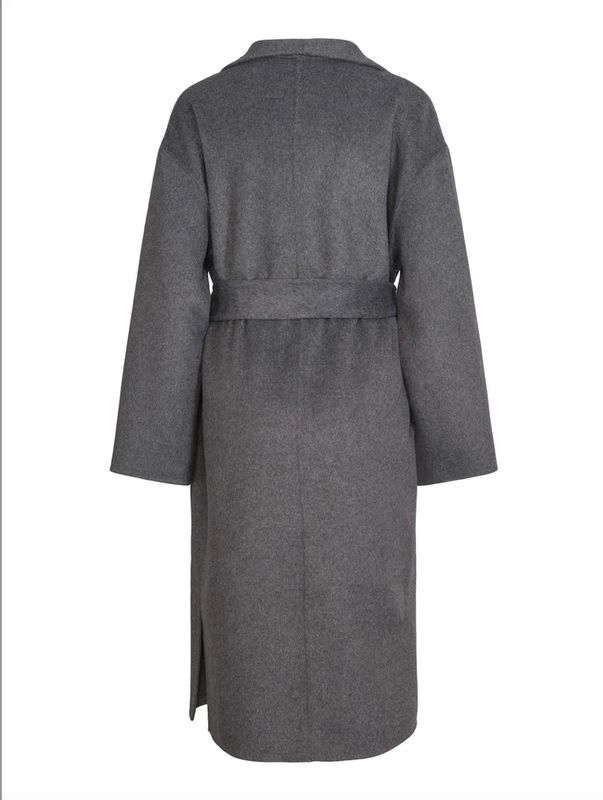 Clermonte Ana Wool Coat Charcoal