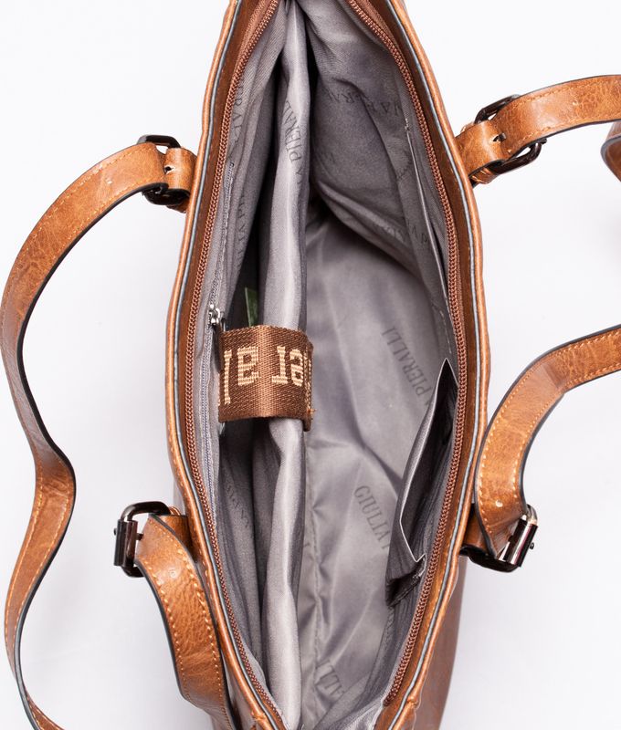Giulia Piarelli classic shopper cognac