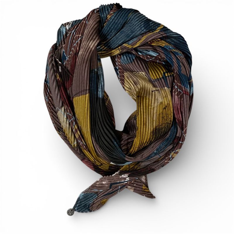 Anekke Skjerf i Brown/Multi