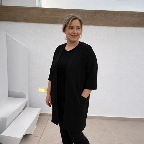 Hovedbilde Boheme Jakke Stretchy Bambus/Bomull i Black