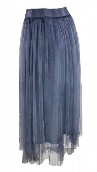 Bilde av Boheme skjrt dobbelt chiffon i indigo