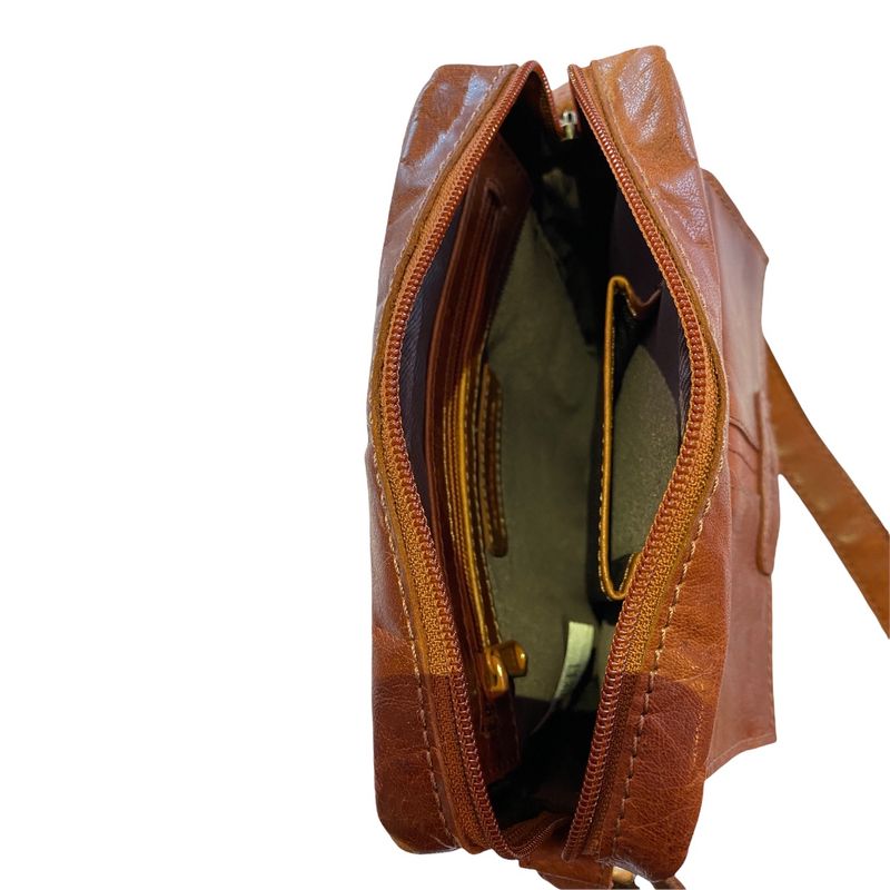 Springfield crossover/sholderbag i cognac