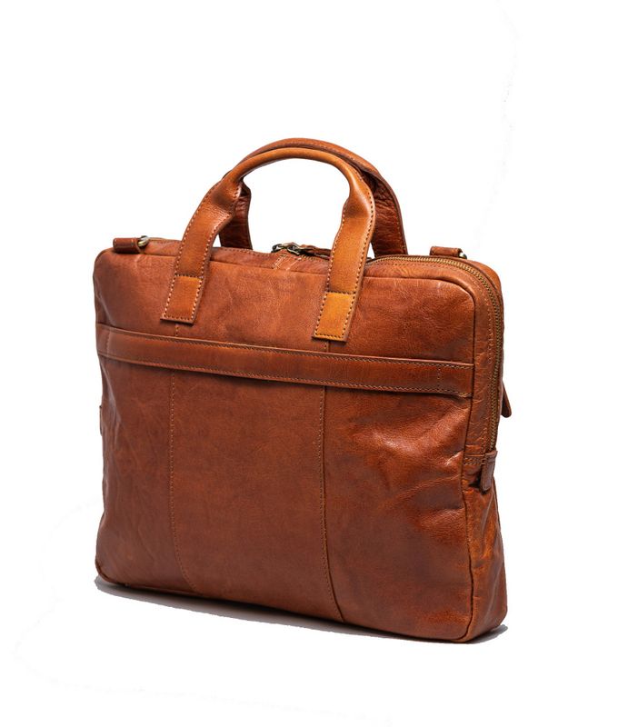 Springfield 15 tommers laptopveske i cognac