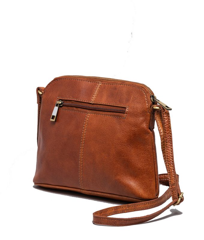 Springfield crossoverveske i cognac