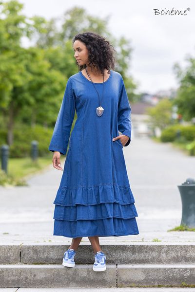 Hovedbilde Boheme Dongerikjole Denim Blue