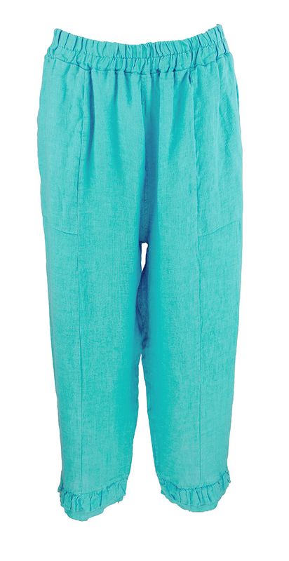 Boheme Capri Linbukse i Turquoise