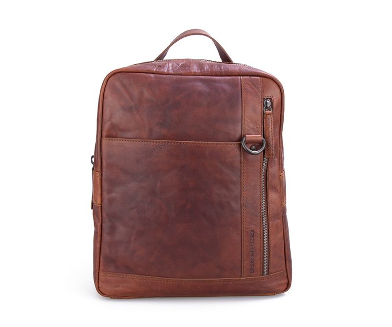  Spikes & Sparrow backpack i brandy
