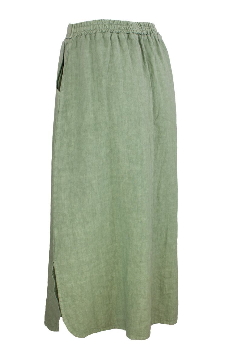 Boheme Linskjørt i Shadow Green