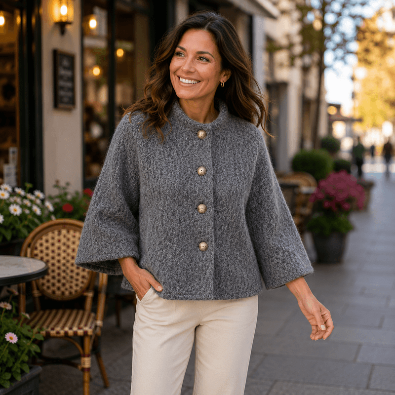 Marta Riviera Jakke i Grigio Scuro Onesize