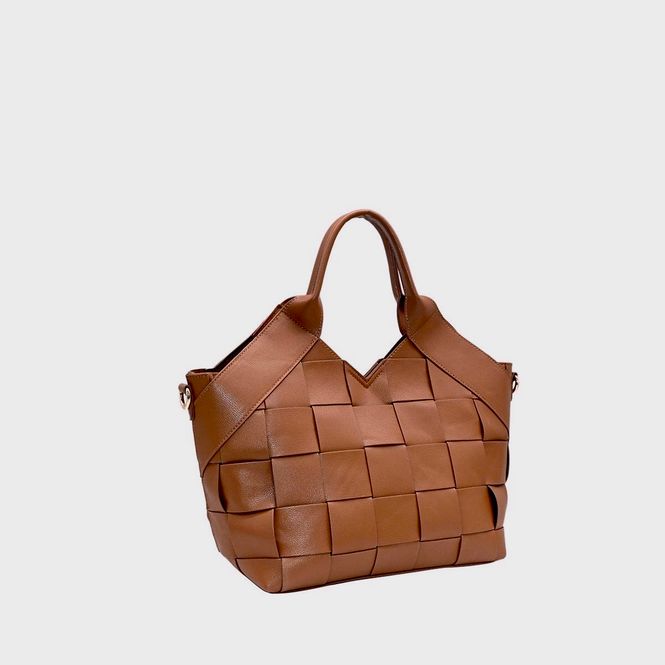 Hovedbilde Rosenvinge Elly Small Flettet Veske i Cognac