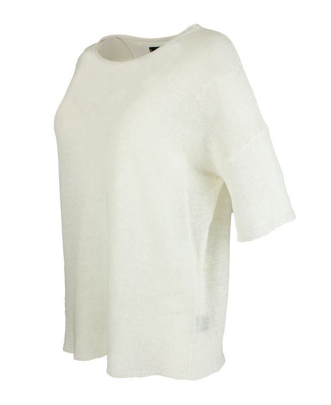 Boheme Genser M/Kort Arm i Offwhite