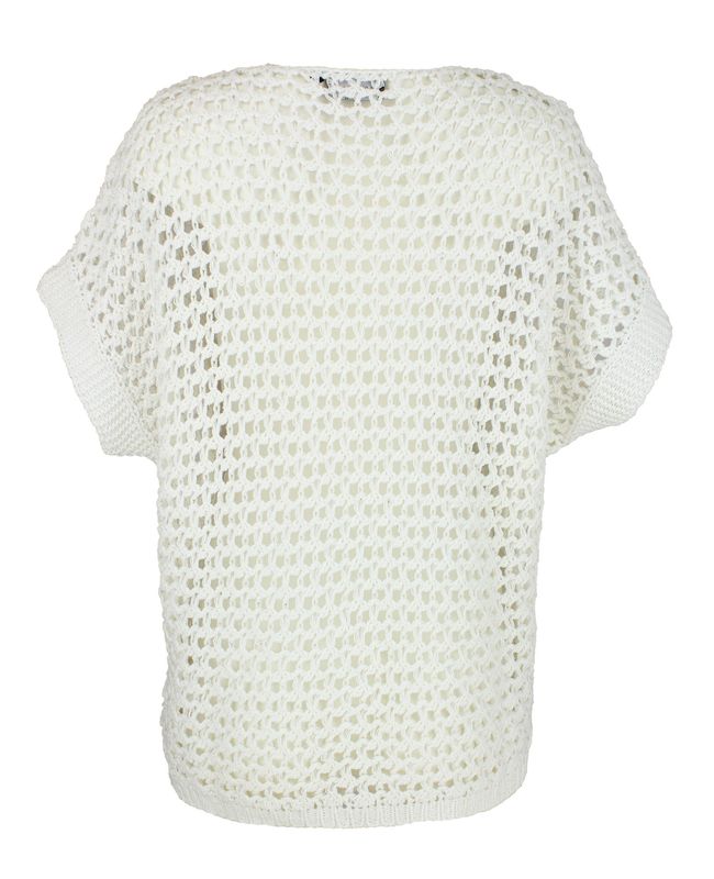 Boheme Strikket Genser i White
