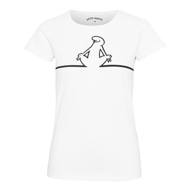 Hovedbilde Dame Streken T-Shirt Yoga White