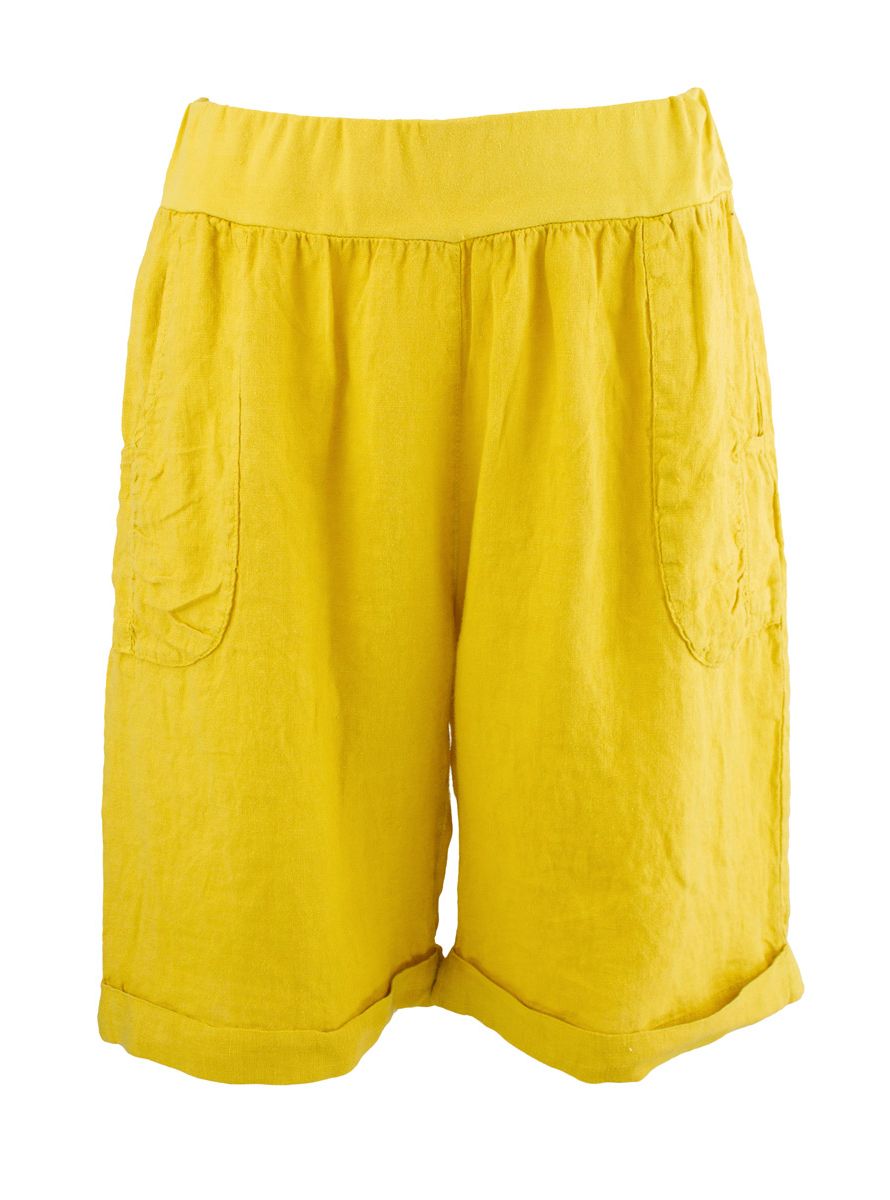 Boheme Linshorts i Lemon