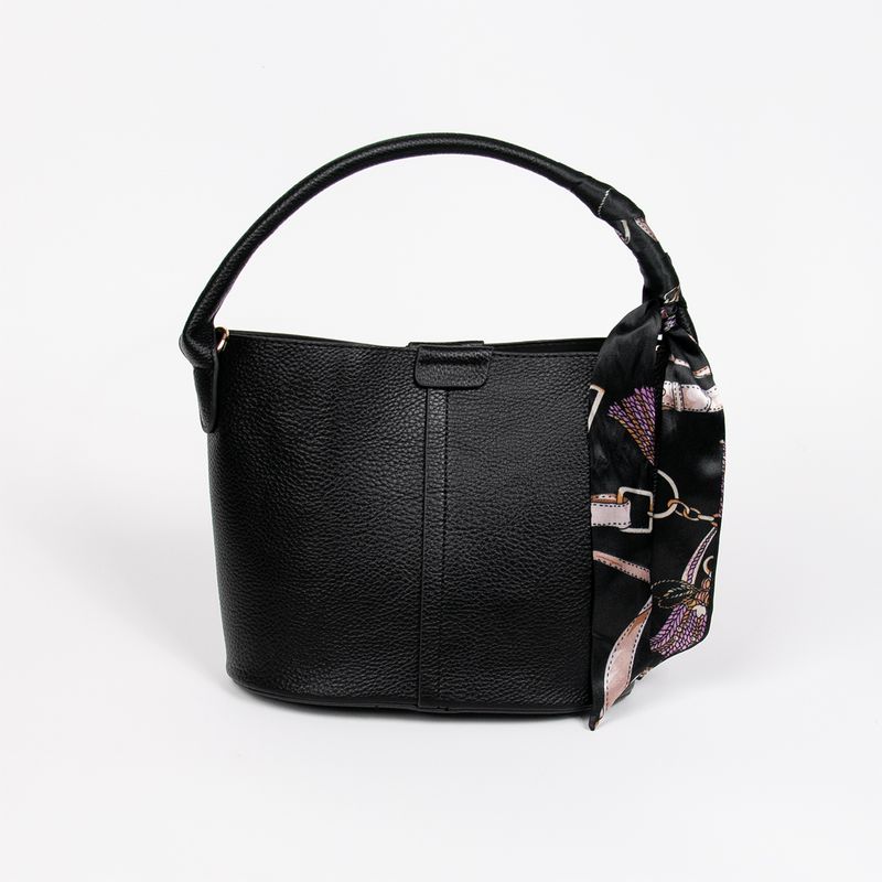 Rosenvingen Ibelin Small Bucketbag M/Skjerf i Black