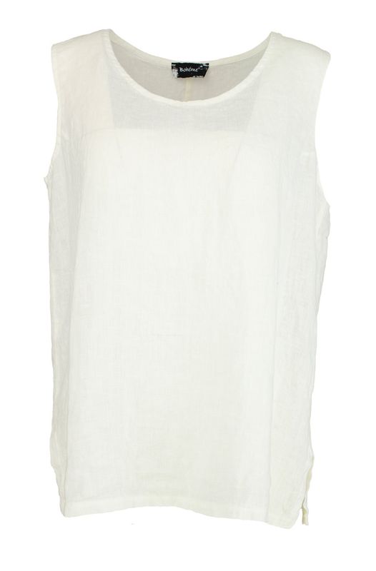 Boheme Singlet Kort i Offwhite