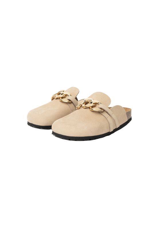 RE:Designed By Dixie Fenia Crocs/Sandal Nubuck Skinn Beige