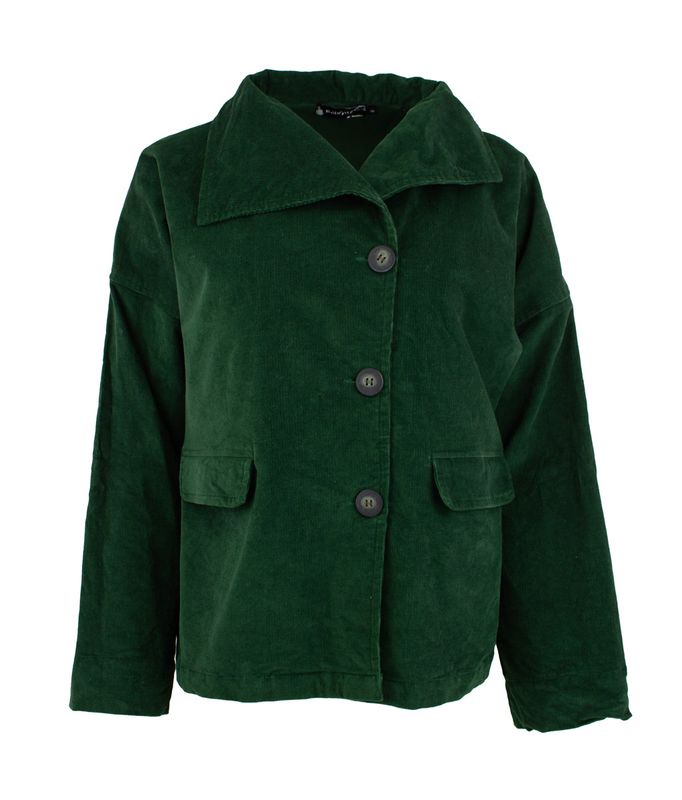 Boheme Jakke Cord i Forest Green