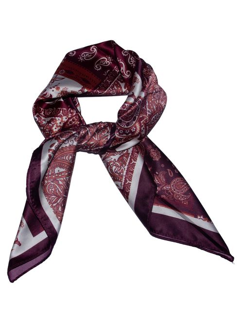 Hovedbilde Intex Skjerf Paisley 70 X 70 Cm. i Wine Red