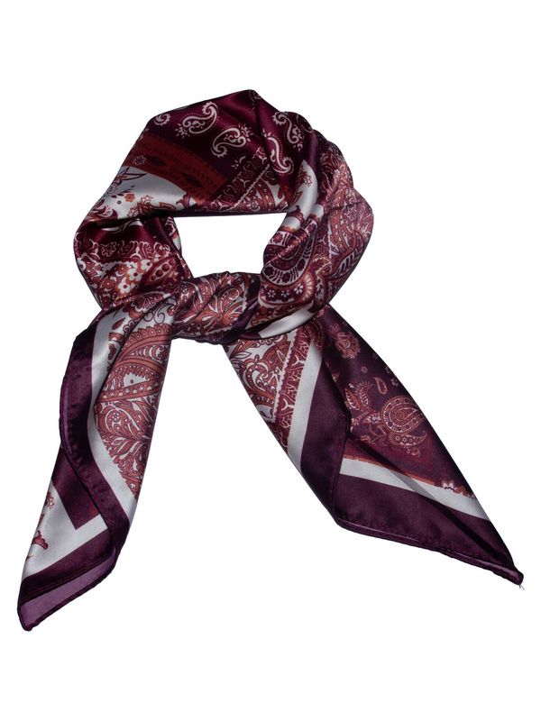 Intex Skjerf Paisley 70 X 70 Cm. i Wine Red