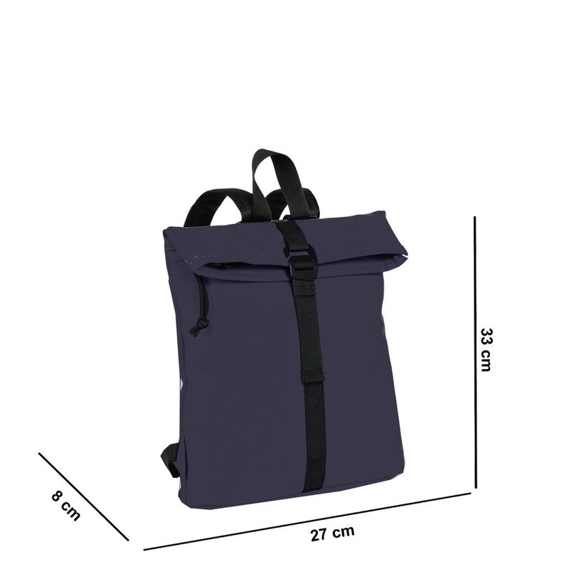 New Rebels Mart  Los Angeles Rolltop Backpack Mini Navy