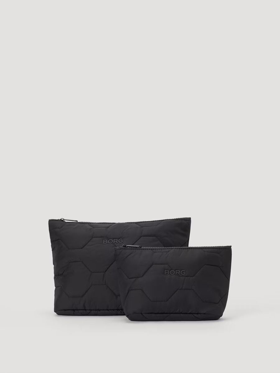 B.Borg Quilted Washbag Set i Black