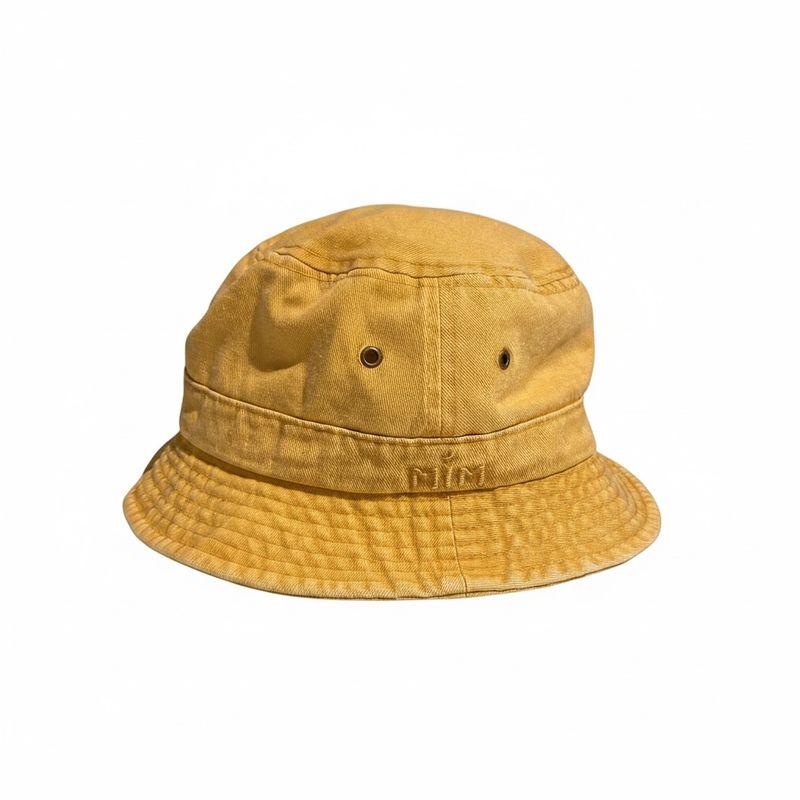 MJM Bucket Dyed Cap i Bomull Yellow