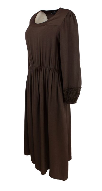 Boheme Lang Kjole i Brown