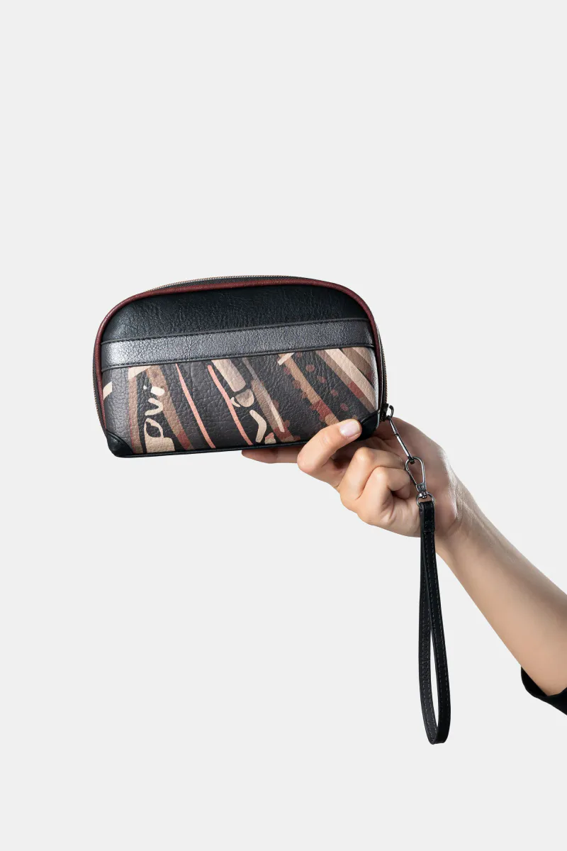 Anekke Clutch Dark i Brown/Multi