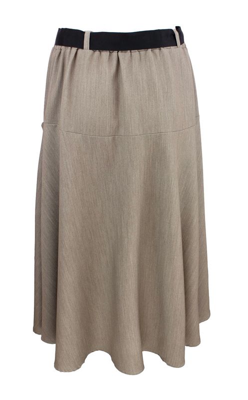Boheme Skjørt M/Bånd i Taupe