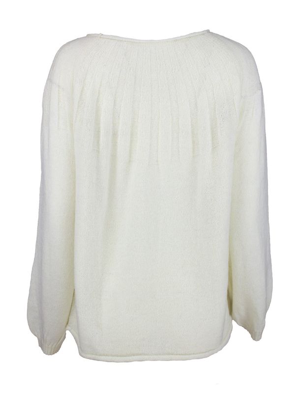 Boheme Strikkegenser i Offwhite