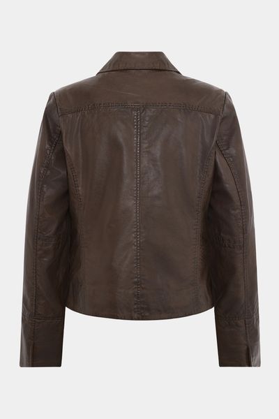 Hovedbilde Saki Annalee Lammeskinnsjakke i Java Brown