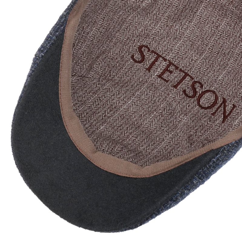 Stetson Texas Classic Wool Flat Cap Dark Navy