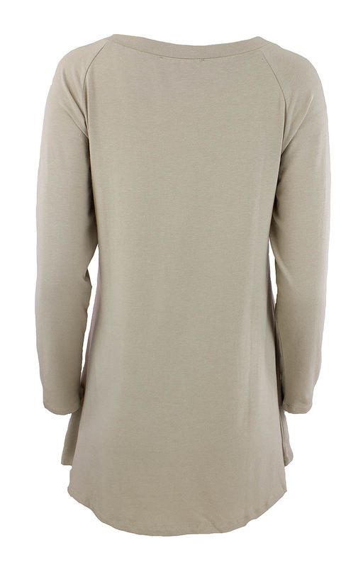 Boheme Topp A-linje Bambus/Bomull Sand
