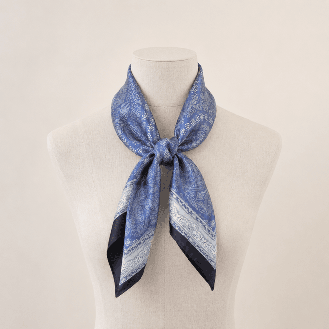 Hovedbilde Diz Lite Skjerf Silkelook  Marine Blue
