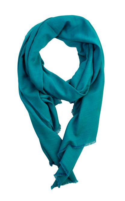 Hovedbilde Boheme Scarf i Ull/Viscose Petrol Blue