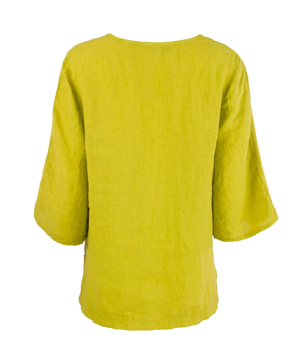 Boheme Lintopp M/ 3/4 Arm i Limegreen