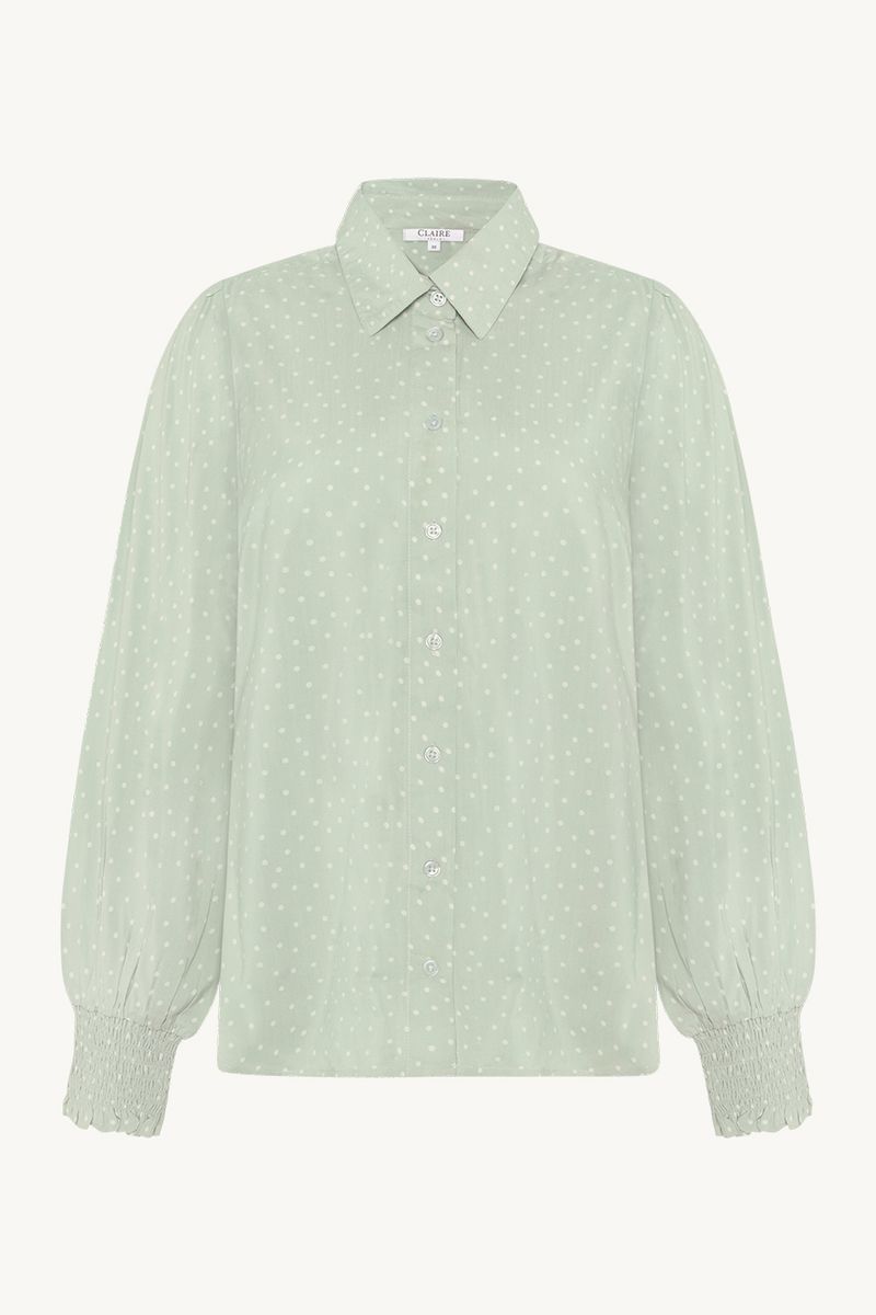 Claire Rhona Skjorte i Pale Aqua