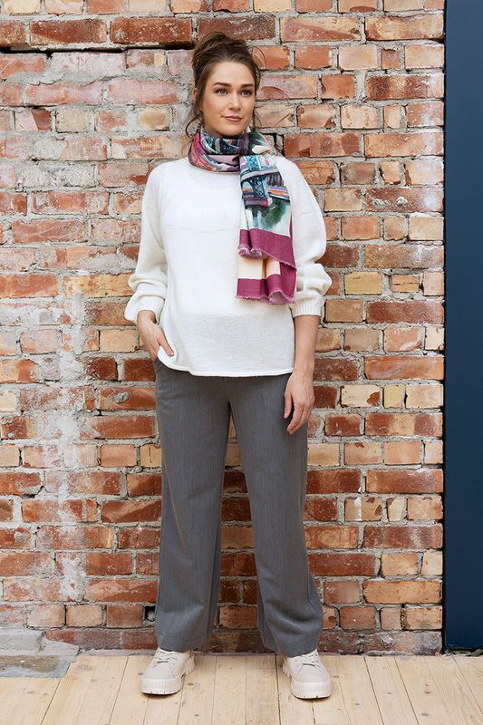 Boheme Strikkegenser i Offwhite
