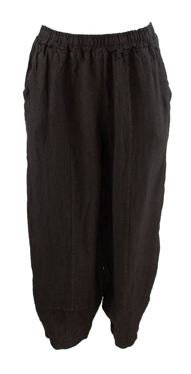 Boheme Bukse i Lin Black
