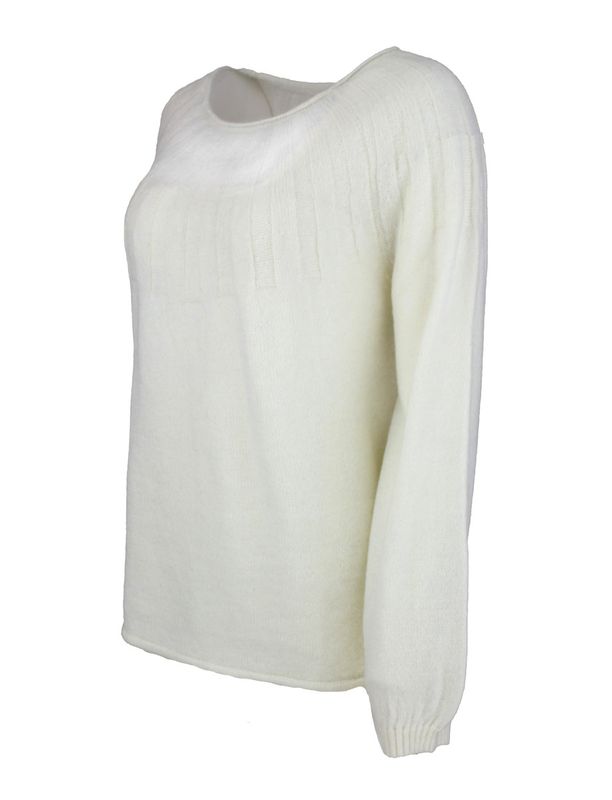 Boheme Strikkegenser i Offwhite
