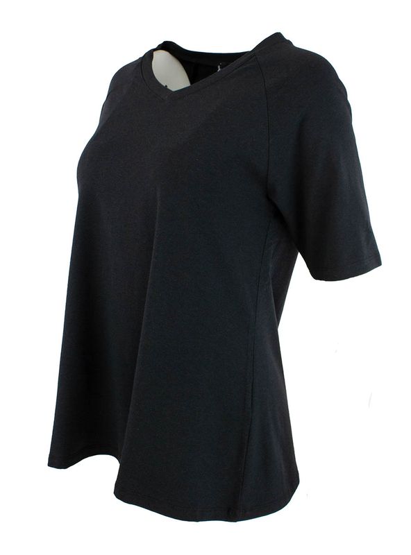 Boheme Topp/M Kort Arm Bambus/Bomull Black