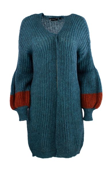 Hovedbilde Boheme Lang Cardigan M/Lang Arm i Petrol