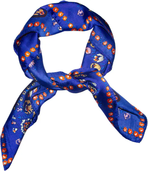 Hovedbilde Intex Skjerf i Bunad-look Blå 70x70