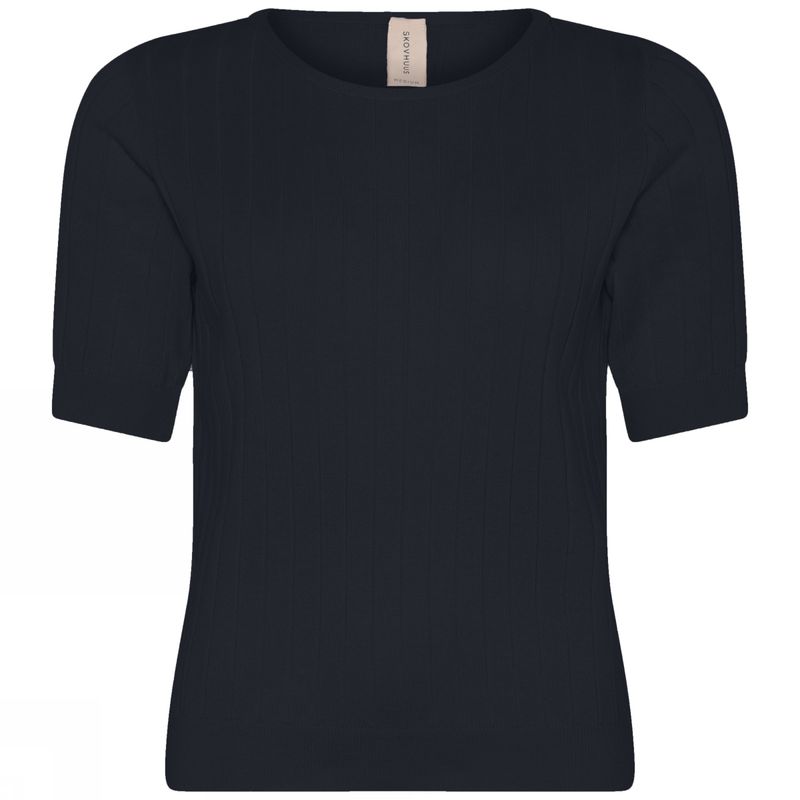 Skovhuus Bomulls T-Shirt i Dark Navy