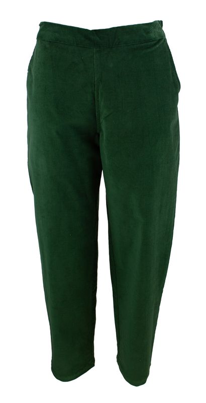 Boheme Cord Bukse i Forest Green