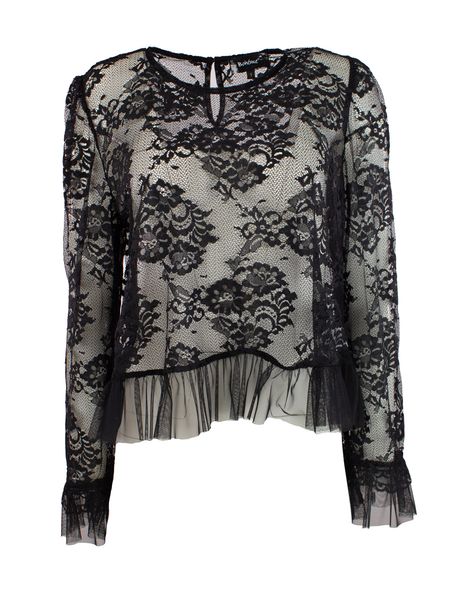 Bilde av Boheme Blouse Mesh Jaq. Black