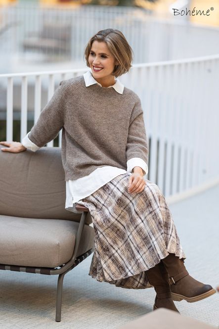 Hovedbilde Boheme Genser i Alpakka/Ull/Viscose Muskat