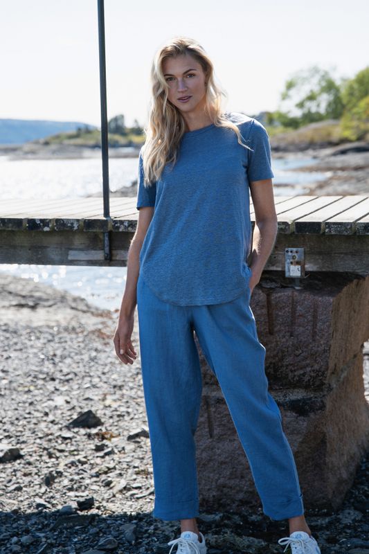 Close To My Heart Lucien Bukse 100% Lin i Washed Blue