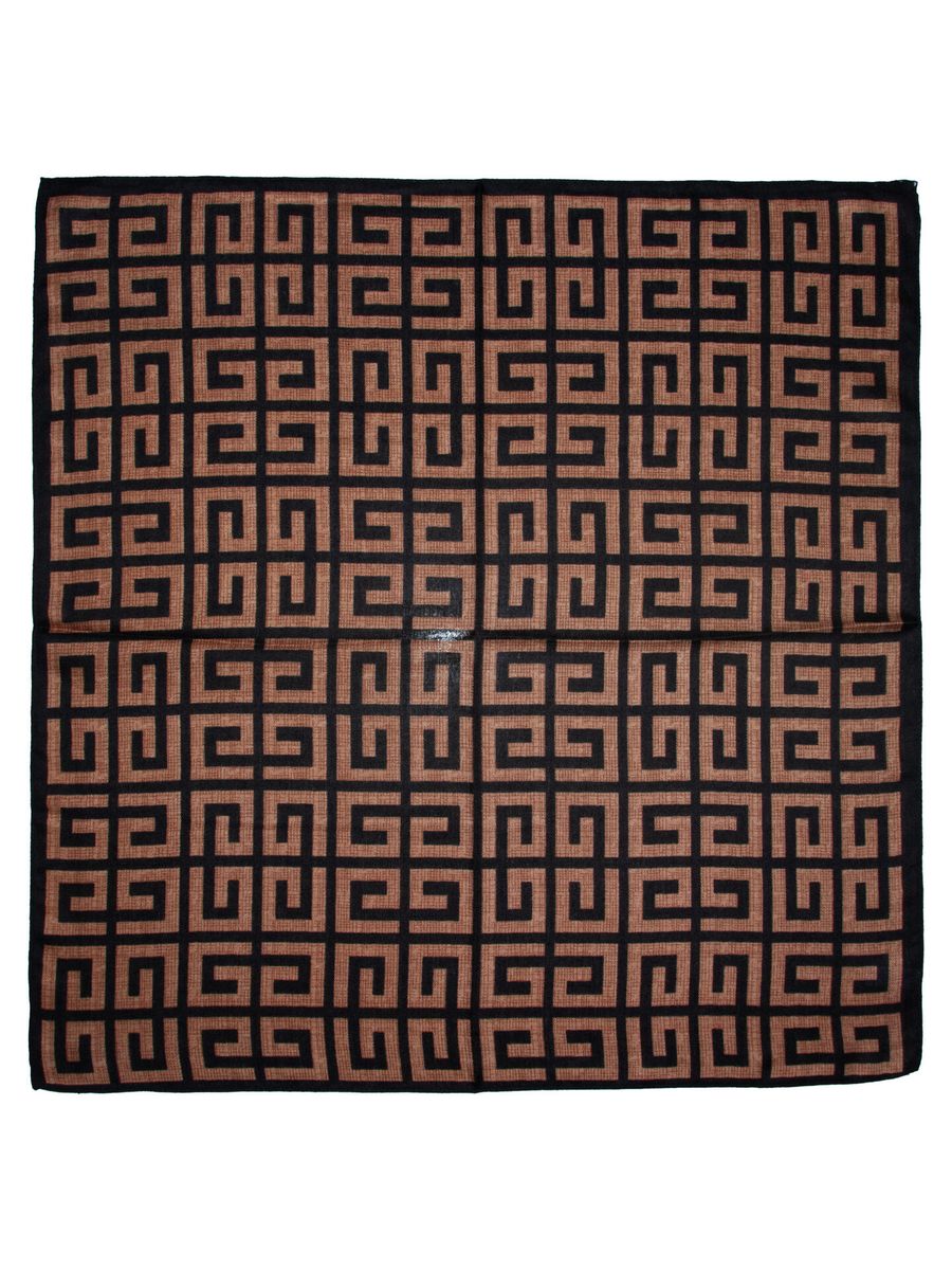 Intex Skjerf M/Mønster 65 X 65 Cm i Brun